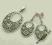 KOMPLET SREBRNY KOLCZYKI ZAWIESZKA WISIOREK PREZEN