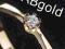 ABgold pierścionek z brylantem w.24h każdy rozmiar