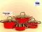 GARNKI ELO RED -4 SZT. stalowe