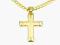 PIEKNY ZŁOTY KRZYŻYK NA CHRZEST KOMUNIE ŚW pr.585