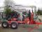 Przyczepa leśna WEIMER wózek 7 ton żuraw 5,3 m HDS