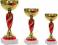 Zestaw komplet puchary 3szt: 18cm-21cm-24cm