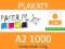 Plakaty A2 1000 szt w 2 dni /KURIER GRATIS/ 555 zl