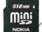 KARTA PAMIĘCI MINISD 512 MB N73 N80 E61 6288
