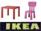 Ikea stolik LACK+ krzesełko Mammut zestaw+katalog