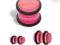 akrylowy plug z o-ringiem - 6mm - różowy
