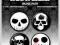 Przypinki  SKULLZ  komplet 4 szt   ORYGINAŁ