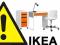 IKEA ZESTAW KOMODA+BIURKO+KRZESLO+LAMPA KOMPUTER