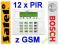 ALARM SATEL VERSA-15 LCD GSM SMS + 12 CZUJEK BOSCH