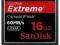 SANDISK EXTREME 16GB COMPACT FLASH 60MB/s UDMA