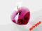 Zawieszka SWAROVSKI ELEMENTS Heart fuchsia SREBRO