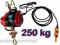 WYCIĄGARKA ELEKTRYCZNA BUDOWLANA LINOWA 250 kg PRO