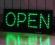 PROMOCJA REKLAMA LED ZEWNĘTRZNA OPEN 50x20 cm