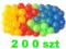 KULKI PIŁKI PIŁKA SUCHY BASEN ZESTAW 200 SZT ATEST