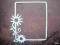 [AsHobby]  RAMKA Z DELIKATNYM ORNAMENTEM / BIAŁA
