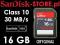 SanDisk SDHC 16GB Ultra (30MB/s) class 10 Oryginał