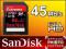 64GB SANDISK SD SDXC EXTREME HD 45MB/S CLASS 10 FV