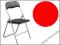 KRZESŁO/KRZESŁA SKŁADANE ATEST! SKAJ! SZARY STELAŻ