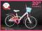 Piekny ROWER 20 Dla Dziewczynki Rowerek 2 kolory