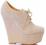 HIT WEDGES KOTURNY 15cm WIĄZANE NUDE ENGLAND 39