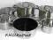 GARNKI 12 RONDEL TEFLON INDUKCJA NOWY MODEL INOX