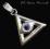Oko proroka talizman amulet biżuteria srebrna