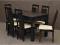 Zestaw Stół 140x90 + 2x35, 6 krzeseł Napoli Raty