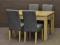 Zestaw Stół 120x80 + 2x35, 4 krzesła CC1 Raty