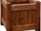 DONICA DREWNIANA SKRZYNKA BRĄZ DONICZKA 330 x 330