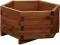 DONICA DREWNIANA SZEŚCIOKĄTNA DONICZKA 300 x 600