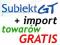 * Subiekt GT + bezpłatny import towarów + GRATISY
