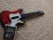 EURO biało czerwona metallica  guitar hero gitara