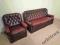 Sofa Kanapa Fotel 3+1 ANTYK SKÓRA CHESTERFIELD