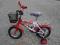 ROWEREK 12 " CZER-BIAŁY WYSYŁKA GRATIS !!!