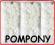 POMPONY pomponiki AKRYL biale  24szt zdobienia
