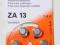 Baterie słuchowe ZA13 RENATA BATTERIES 6sztuk-1kpl