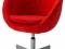 NOWY w FOLII Ikea SKRUVSTA Fotel obrotowy czerwony