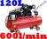KOMPRESOR OLEJOWY 120L 2 TŁOKI 600L/MIN 400V +OLEJ