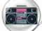 BOOM BOX RETRO przypinka  przypinki - 9 wzorów
