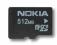 Karta pamięci NOKIA micro SD 512MB