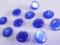 GUZIKI niebieski perłowy 11mm = 6 sztuk   /18G/