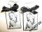 Marilyn Monroe KOLCZYKI decoupage retro KOKARDKA