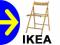 NAJTANIEJ IKEA TERJE BUK KRZESLO SKLADANE TABORET