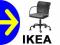 IKEA GREGOR FOTEL OBROTOWY KRZESŁO GABINET