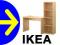 NAJTANIEJ IKEA LASSE ZESTAW REGAŁ Z BIURKIEM