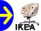 NAJTANIEJ IKEA SKRUVSTA FOTEL OBROTOWY KWIATOWY