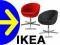 NAJTANIEJ IKEA SKRUVSTA FOTEL OBROTOWY MATERIAŁOWY