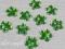 KWIATKI AKRYLOWE SAMOPRZYL. ZIELONE-10 SZT.ELBLĄG