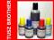 BROTHER PIGMENT ZESTAW CZARNY 150ml+KOL 3x50ml+akc