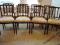 8 starych krzeseł w tym 2 fotelikowe